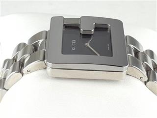 GUCCI BLACK DIAL G FACE WATCH STAINLESS STEEL 3600M